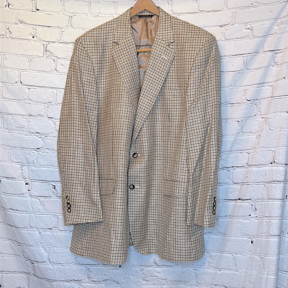 Brooks Brothers 1818 Madison Plaid Sports Coat Size 48 Excellent Condition
